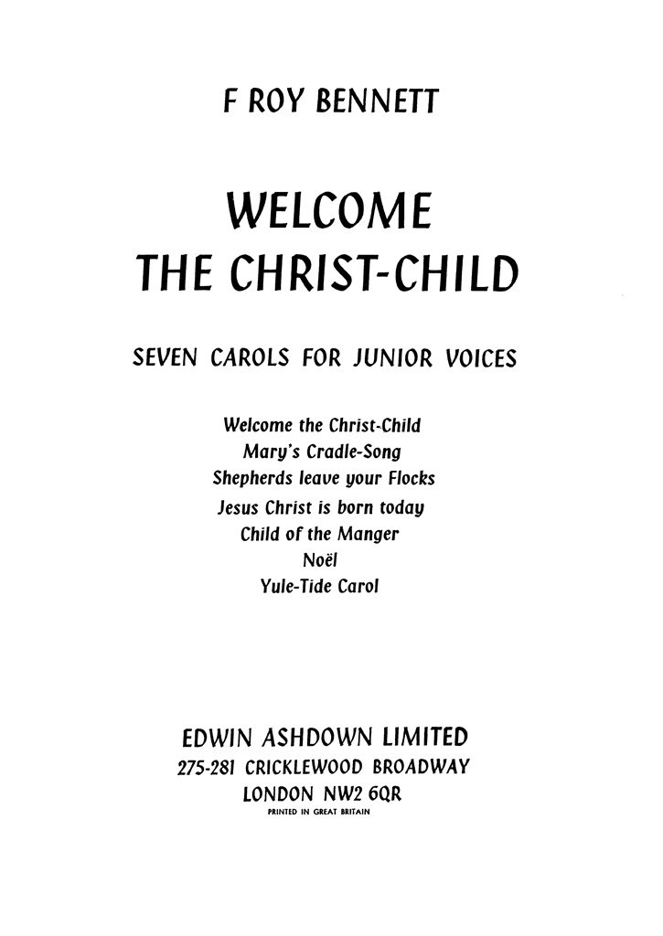 Welcome The Christ Child